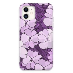 Чохол «Purple flowers» на iPhone 12 mini арт.2228