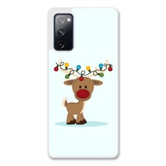 Новорічний чохол «Deer with garland» на Samsung S20 FE арт. 1216