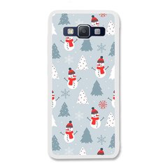 Новорічний чохол «Snowmen» на Samsung A3 2015 арт. 1171