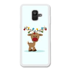 Новогодний чехол «Deer with garland» на Samsung A6 2018 арт. 1216