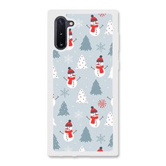 Новорічний чохол «Snowmen» на Samsung Note 10 арт. 1171