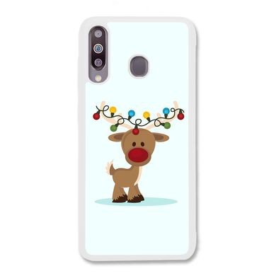 Новогодний чехол «Deer with garland» на Samsung M30 арт. 1216