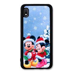 Новогодний чехол &laquo;Mickey Mouse and Minnie Mouse&raquo; на Samsung A10 арт. 1906