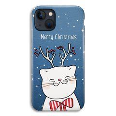 Новогодний чехол &laquo;Christmas cat&raquo; на iPhone 14 Plus арт. 1594