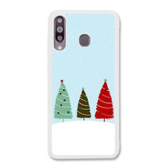 Новогодний чехол «Christmas trees on the hill» на Samsung M30 арт. 1218