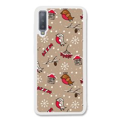 Новорічний чохол «Christmas birds» на Samsung A7 2018 арт. 1172