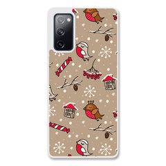 Новогодний чехол «Christmas birds» на Samsung S20 арт. 1172