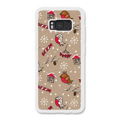 Новогодний чехол «Christmas birds» на Samsung S8 арт. 1172