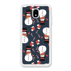 Новогодний чехол «Snowmens» на Samsung J7 2017 арт. 1489