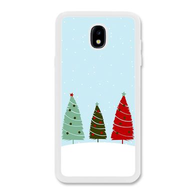 Новорічний чохол «Christmas trees on the hill» на Samsung J3 2017 арт. 1218