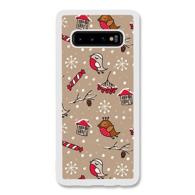 Новогодний чехол «Christmas birds» на Samsung S10e арт. 1172