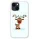 Новогодний чехол «Deer with garland» на iPhone 13 арт. 1216