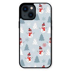 Новорічний чохол &laquo;Snowmen&raquo; на iPhone 15 арт. 1171