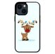 Новогодний чехол «Deer with garland» на iPhone 13 арт. 1216