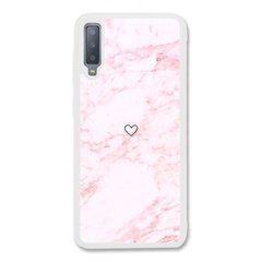 Чохол «Heart and pink marble» на Samsung А7 2018 арт. 1471