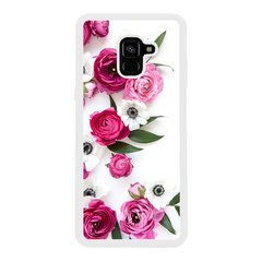 Чехол «Pink flowers» на Samsung А8 Plus 2018 арт. 944