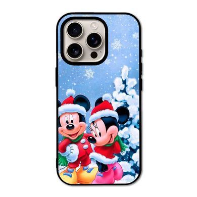 Новогодний чехол &laquo;Mickey Mouse and Minnie Mouse&raquo; на iPhone 16 Pro Max арт. 1906