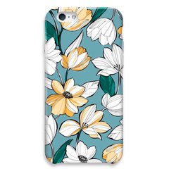 Чохол «White and yellow flowers» на iPhone 5|5s|SE арт. 2409