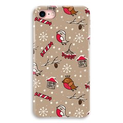 Новогодний чехол «Christmas birds» на iPhone 7|8|SE 2 арт. 1172