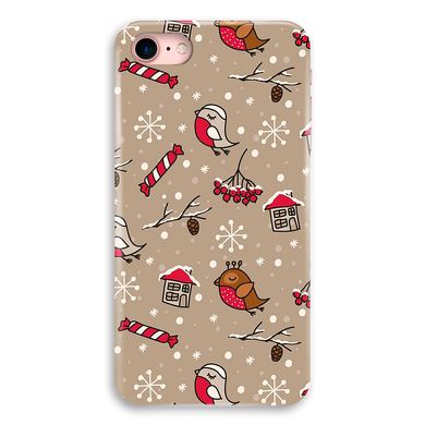 Новорічний чохол «Christmas birds» на iPhone 7|8|SE 2 арт. 1172