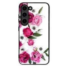 Чехол &laquo;Pink flowers&raquo; на Samsung S23 Plus арт. 944