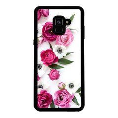 Чохол &laquo;Pink flowers&raquo; на Samsung A8 Plus 2018 арт. 944