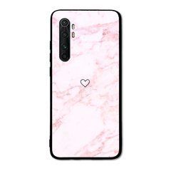 Чехол на Xiaomi MI Note 10 Lite &laquo;Heart and pink marble&raquo; арт. 1471