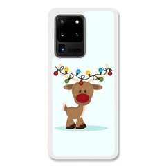 Новорічний чохол «Deer with garland» на Samsung S20 Ultra арт. 1216