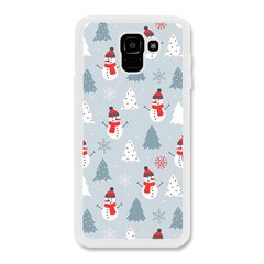 Новогодний чехол «Snowmen» на Samsung J6 2018 арт. 1171