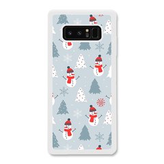 Новорічний чохол «Snowmen» на Samsung Note 8 арт. 1171