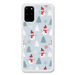 Новорічний чохол «Snowmen» на Samsung S20 Plus арт. 1171