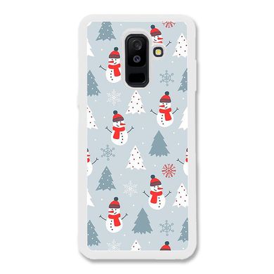 Новорічний чохол «Snowmen» на Samsung A6 Plus 2018 арт. 1171