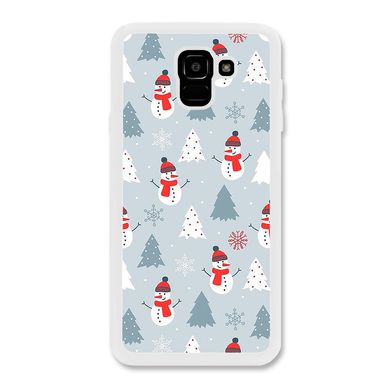 Новорічний чохол «Snowmen» на Samsung J6 2018 арт. 1171