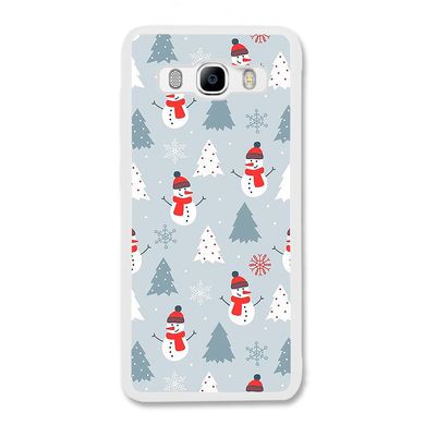 Новогодний чехол «Snowmen» на Samsung J7 2016 арт. 1171