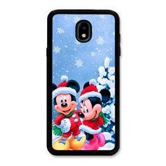 Новогодний чехол &laquo;Mickey Mouse and Minnie Mouse&raquo; на Samsung J3 2017 арт. 1906