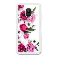 Чохол «Pink flowers» на Samsung А6 2018 арт. 944