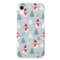 Новогодний чехол «Snowmen» на iPhone Xr арт. 1171