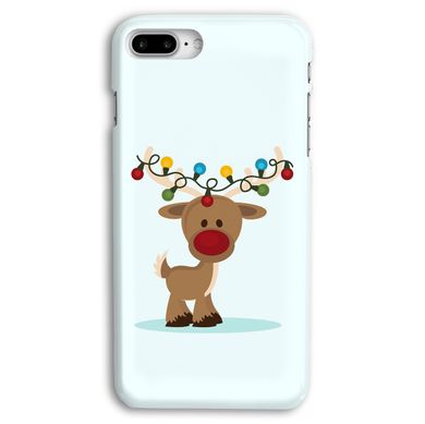 Новорічний чохол «Deer with garland» на iPhone 7+|8+ арт. 1216