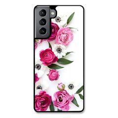 Чехол &laquo;Pink flowers&raquo; на Samsung S22 арт. 944