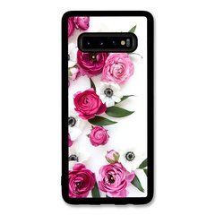 Чохол &laquo;Pink flowers&raquo; на Samsung S10 Plus арт. 944