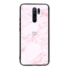 Чехол на Xiaomi Redmi 9 &laquo;Heart and pink marble&raquo; арт. 1471