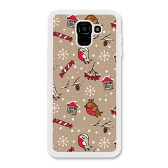 Новогодний чехол «Christmas birds» на Samsung J6 2018 арт. 1172