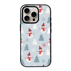 Новорічний чохол &laquo;Snowmen&raquo; на iPhone 16 Pro арт. 1171