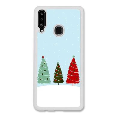 Новогодний чехол «Christmas trees on the hill» на Samsung A20s арт. 1218