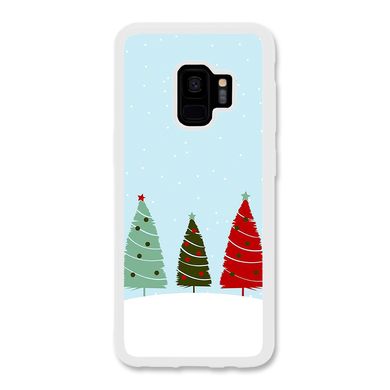 Новорічний чохол «Christmas trees on the hill» на Samsung S9 арт. 1218