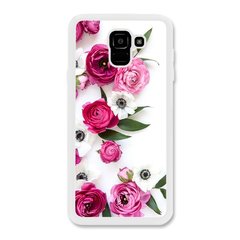 Чохол «Pink flowers» на Samsung J6 2018 арт. 944