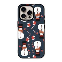 Новорічний чохол &laquo;Snowmens&raquo; на iPhone 16 Pro арт. 1489
